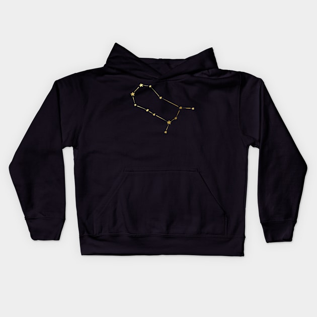 Astrology Constellation Zodiac Star Sign Gemini Kids Hoodie by Felicity-K